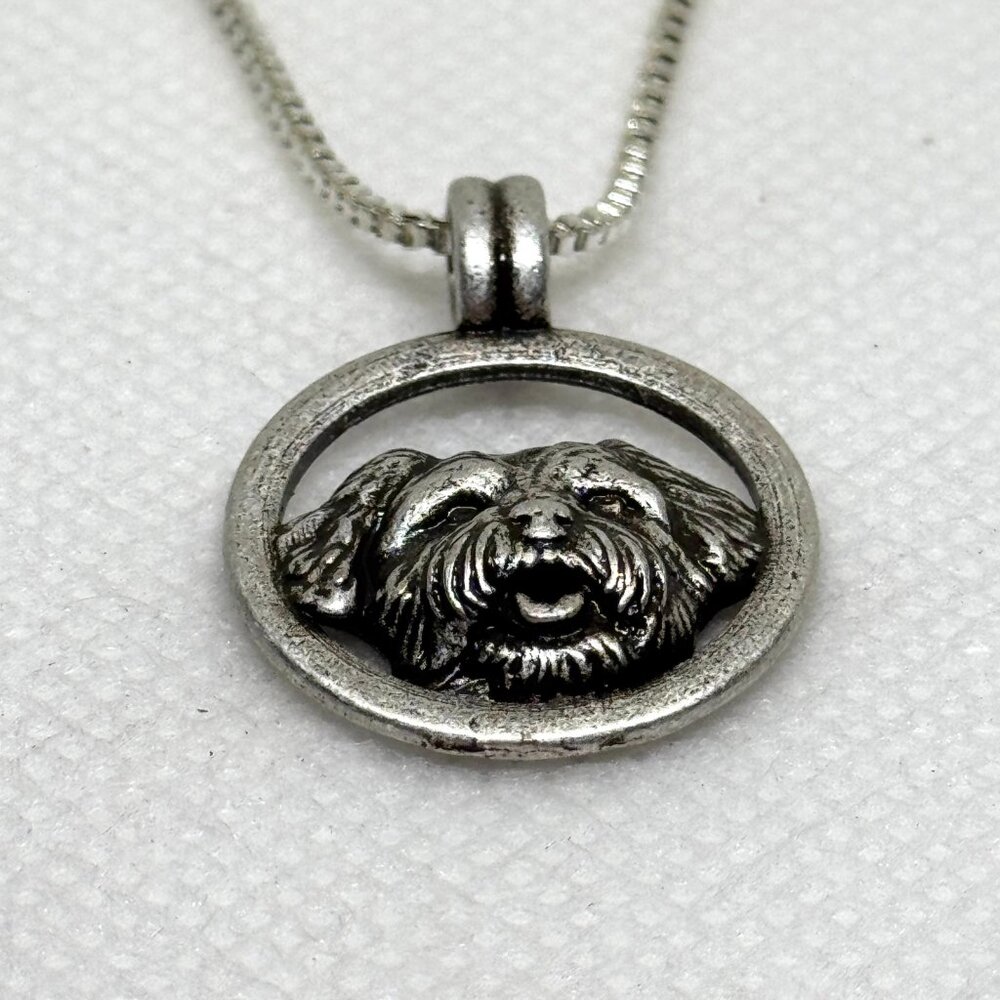 Shih Tzu dog pendant necklace, NWOT - Picture 2 of 5